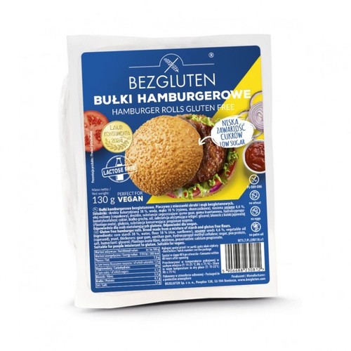 Bułki Hamburgerowe bezglutenowe  Bezgluten 130 g