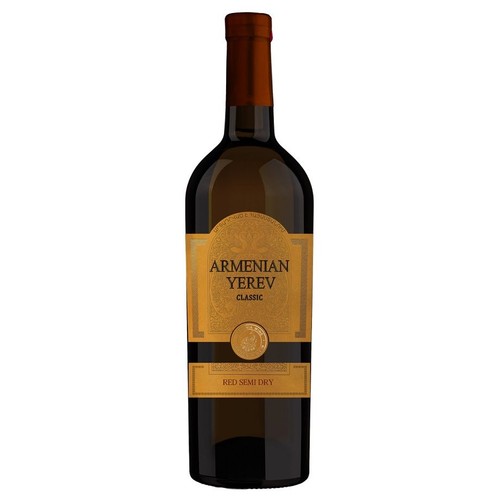 Wino ormiańskie czerwone półwytrawne alk. 12,5% obj. Armenian Yarev 750 ml