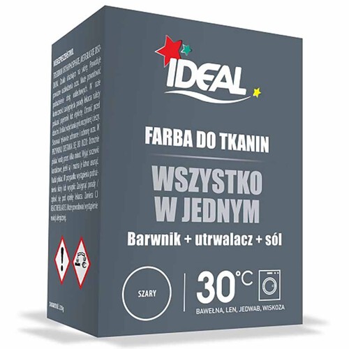 Farba do tkanin - szary IDEAL 230 g