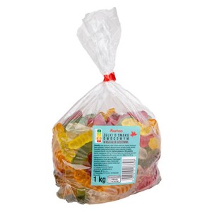Żelki dżdżownice o smaku owocowym Auchan 1 kg