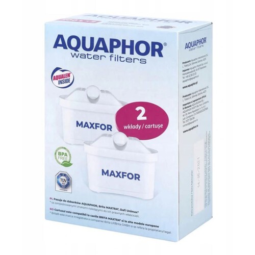 Uniwersalny wkład filtrujący B25 Maxfor do wody kranowej 2szt. Aquaphor 2 sztuki