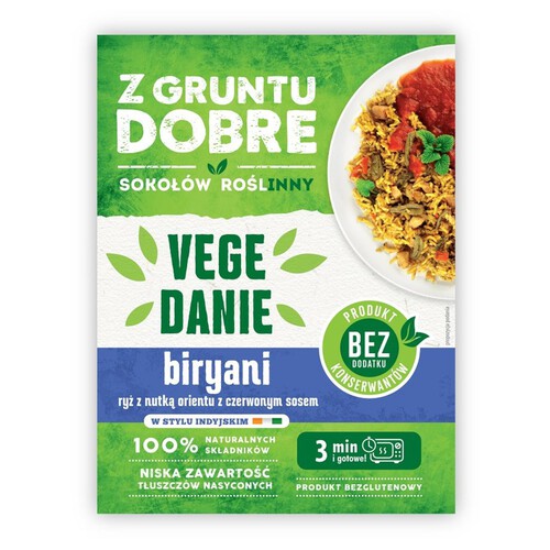 Biryani ryż z czerwonym sosem w stylu indyjskim  Z gruntu dobre 360 g