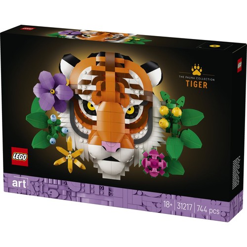 Art Kolekcja zwierząt — tygrys 31217, pomysł na prezent LEGO 1 sztuka