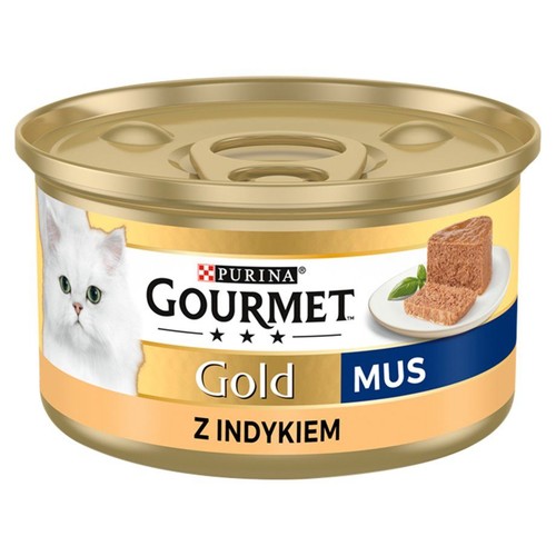 Karma mokra mus z indyka dla dorosłych kotów Gourmet 85 g