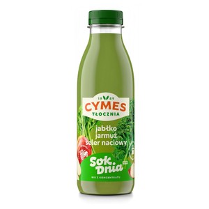 Sok Dnia HPP  jabłko, jarmuż, seler naciowy Cymes 500 ml