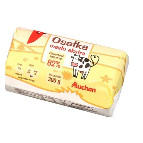 Masło ekstra osełka 83% tłuszczu Auchan 500 g