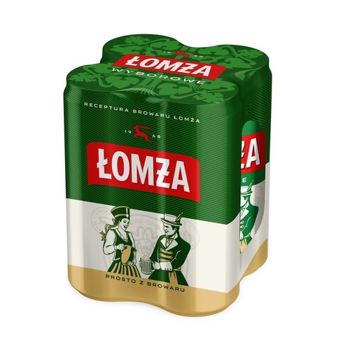 Piwo jasne alk.6% obj. Łomża 4 x 500 ml