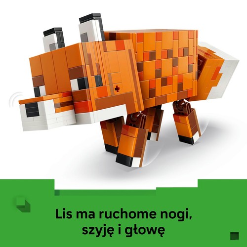 Zabawka Minecraft® Lis 21588, ozdobny model na prezent LEGO 1 sztuka