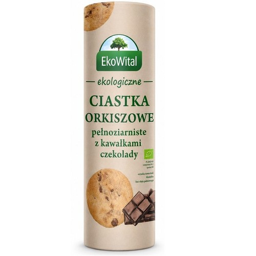 BIO Ciastka orkiszowe z kawałkami czekolady   Eko Wital 250 g