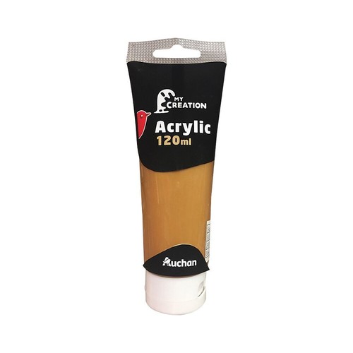 Farba akrylowa złota 120ml Auchan 120 ml
