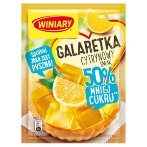 Galaretka o smaku cytrynowym 50% mniej cukru Winiary 39 g