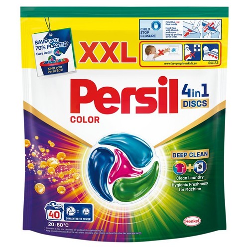 Kapsułki do prania Discs 4in1 color Persil 40 kapsułek