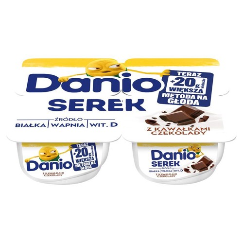 Danio serek z kawałkami czekolady Danone 4 x 150 g