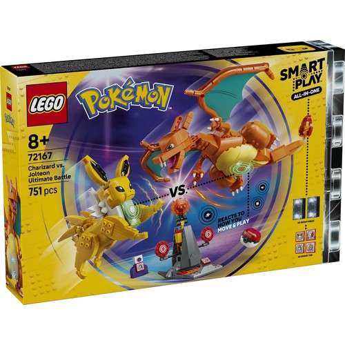 Pokémon SMART Play: Charizard kontra Jolteon - ostateczna bitwa 72167 LEGO 1 sztuka