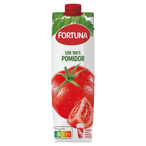 Sok pomidorowy 100% Fortuna 1 l