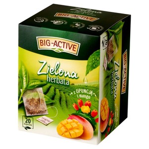 Herbata zielona z dodatkiem owoców i płatków kwiatów Big Active 20 torebek
