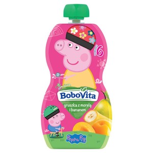 Mus gruszka z morelą i bananem po 6. miesiącu BoboVita 100 g