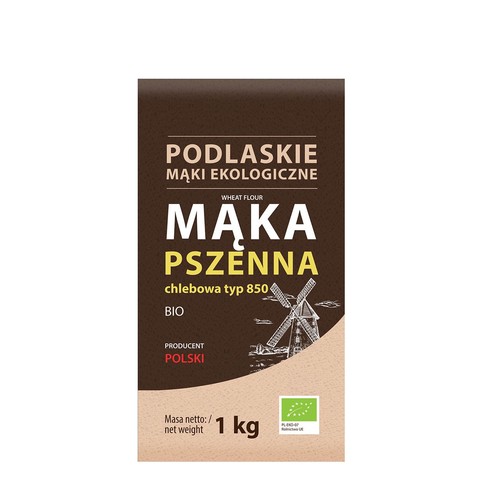 BIO Mąka pszenna chlebowa Podlaskie mąki ekologiczne 1 kg