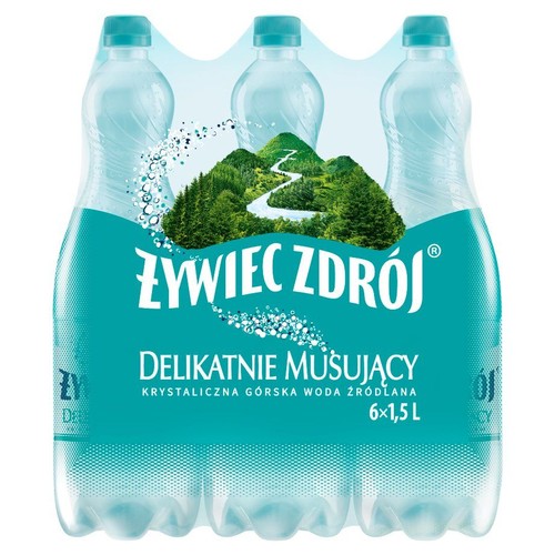 Woda lekko gazowana Żywiec Zdrój 6 x 1,5 l