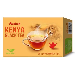 Herbata czarna Kenya ekspresowa Auchan 60 torebek