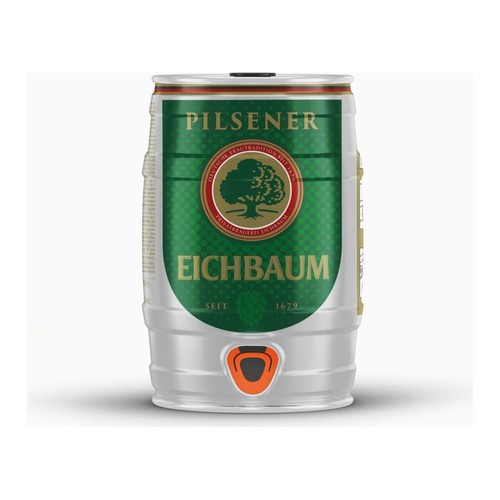 Piwo niemieckie jasne Pilsner alk. 4,8% obj. Eichbaum  5 l