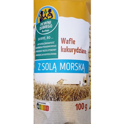 Wafle kukurydziane z solą morską Pewni Dobrego 100 g