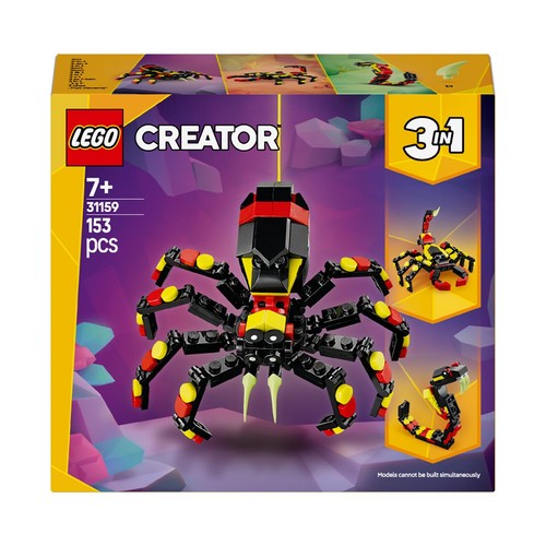 虎 の衝立 Creator 3 w 1 Dzikie zwierzęta: niezwykły pająk 31159 LEGO 1