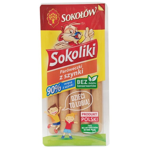 Sokoliki Paróweczki z szynki   Sokołów 140 g