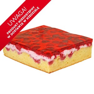 Ciasto Malinowa Chmurka Cukiernia Auchan na wagę ok. 400 g