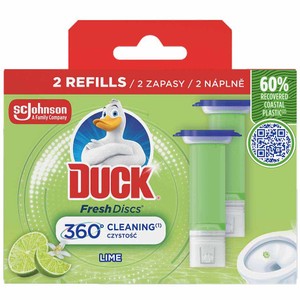 Żelowe krążki do WC o zapachu limonkowym zapas Duck  2 sztuki