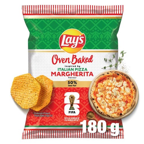 Chipsy Oven Baked o smaku pizzy margherita Lay's 180 g