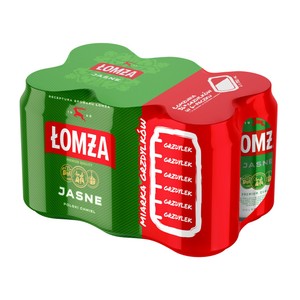 Piwo jasne alk. 5,7% obj. Łomża 6 x 330 ml
