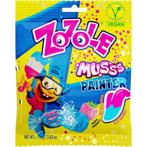 Cukierki musss painter blue Zozole 75 g