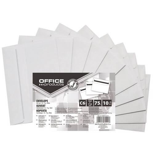 Koperty C6 SK 114x162 Office Products 10 sztuk