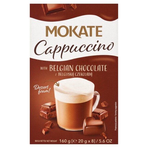 Cappuccino z belgijską czekoladą  Mokate 150 g