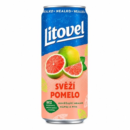 Piwo bezalkoholowe Svezi Pomelo alk. do 0,5% obj. Litovel 500 ml