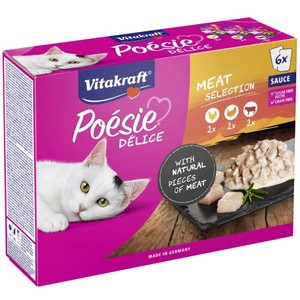 Karma mokra dla kotów z kurczakiem Vitakraft Poesie 6 x 85 g