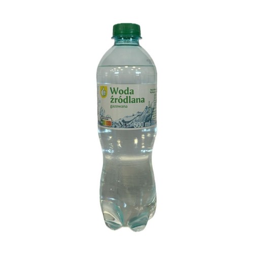 Woda źródlana gazowana Auchan 500 ml