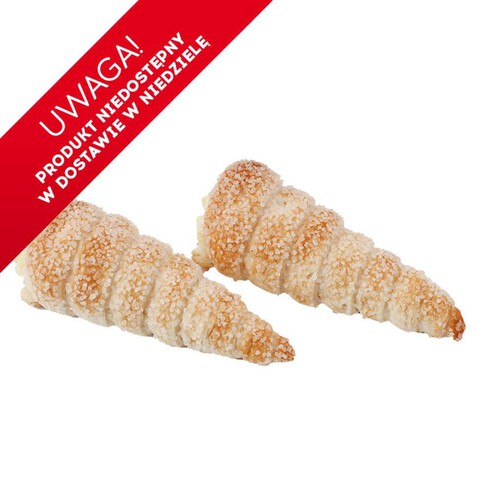 Rożek francuski z kremem o smaku mascarpone   Cukiernia Auchan 2 x 60 g