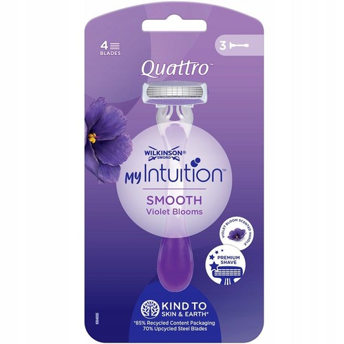 Quattro for Women maszynka do golenia z 4 ostrzami  Wilkinson 3 sztuki