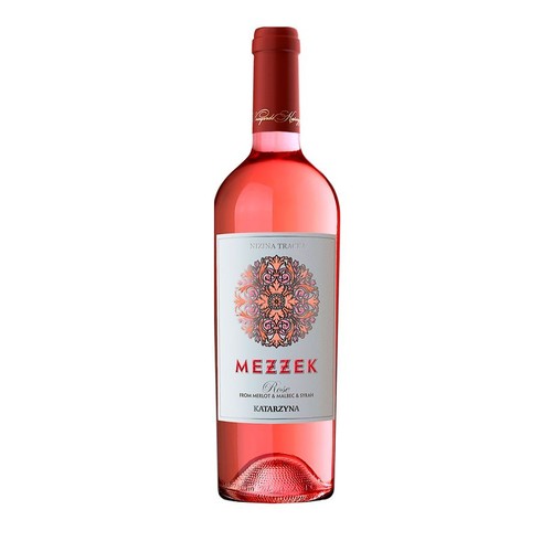 Wino bułgarskie różowe wytrawne Merlot Malbec Syrah alk. 13,0% obj. Mezzek 750 ml