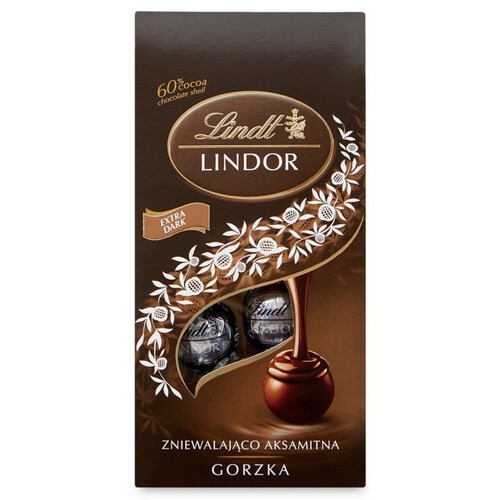 Pralinki z czekolady gorzkiej z nadzieniem Lindt 98 g