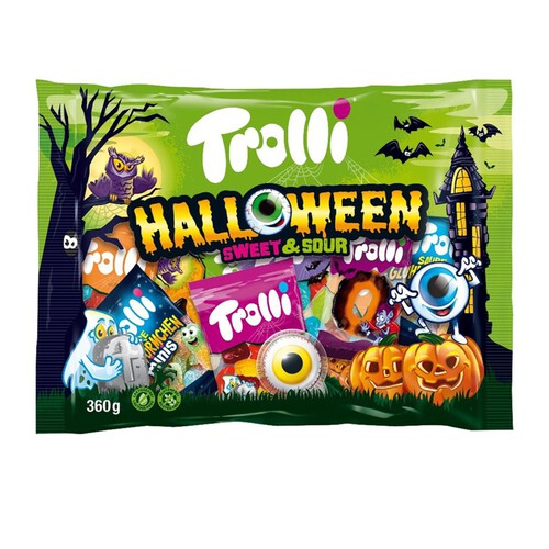 Żelki Halloween słodko - kwaśne Trolli 360g