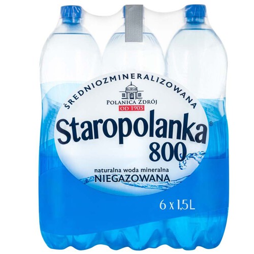 Woda mineralna niegazowana  Staropolanka 6 x 1,5 l 