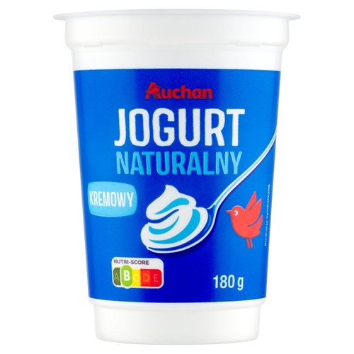 Jogurt naturalny kremowy 3%  Auchan 180 g