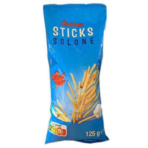 Chipsy solone Sticks Auchan 125 g