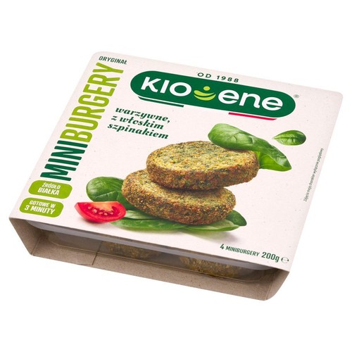 Miniburgery warzywne z włoskim szpinakiem Kioene 200 g