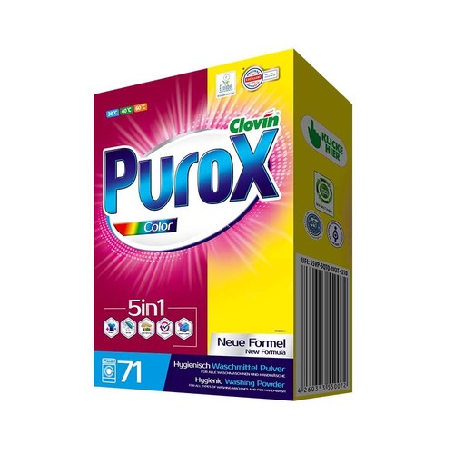 Proszek do prania kolorowego  Purox 5 kg