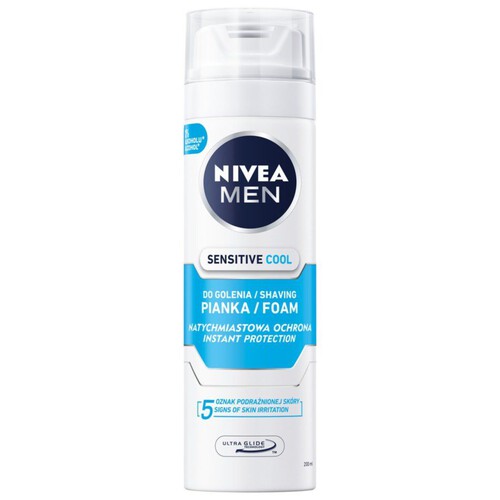 Pianka go golenia Sensitive NIVEA MEN 200 ml