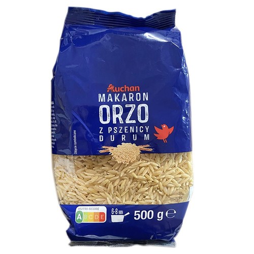 Makaron Orzo z pszenicy durum Auchan 500 g